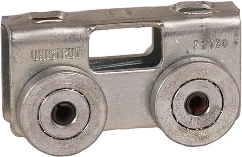 Miniatura 3 de Unistrut P2750-EG - Carro ligero de 4 ruedas original para uso con canales P1000, P1001, P5000, P5001, P5500, P5501 y todos los canales de puntal