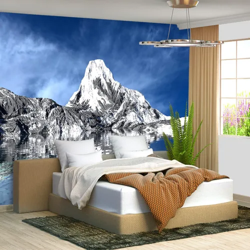 Miniatura 28 de Papel tapiz mural gris de Nueva York del Puente de Brooklyn, papel tapiz mural de paisaje urbano grande para sala de estar y dormitorio - 108"x75