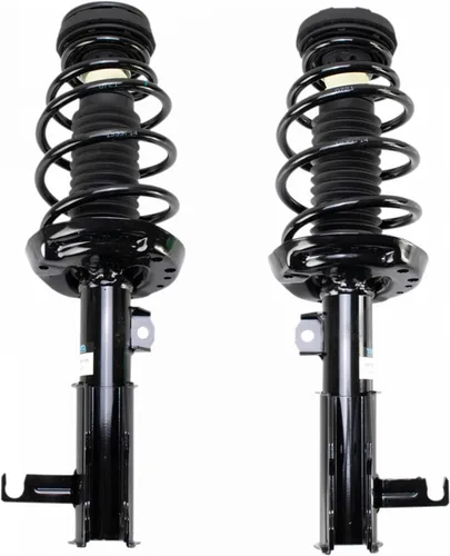 Miniatura 250 de TRQ Conjunto de Amortiguador y Resorte Delantero Cargado con Resorte Helicoidal Pre-ensamblado Compatible con Jeep Cherokee Limited AWD 14-22 Sin