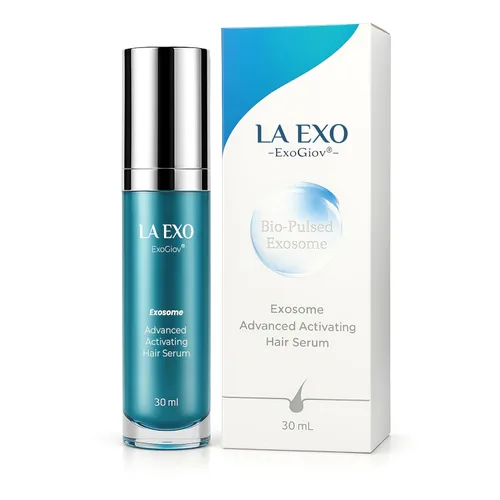Solución bioquímica para el cuidado del crecimiento del cabello con exosoma de pulso para la densidad del cabello, reduce la caída y promueve un