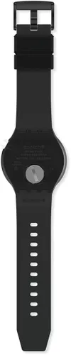 Miniatura 4 de Swatch Reloj de cuarzo biocerámico grande y audaz, Negro