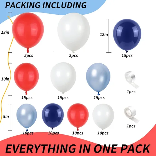 Miniatura 2 de Kit de arco de guirnalda de globos coloridos, globos surtidos de arcoíris, globos de látex de confeti multicolor, rosa intenso, pavo real, azul