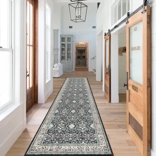 Miniatura 8 de HY HAO YUN LAI Alfombras antideslizantes para pasillos, alfombra lavable para pasillo, alfombra larga ultra suave para cocina, alfombras de acento