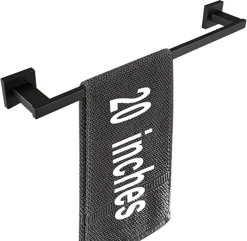 Miniatura 11 de LANC Toallero de mano para baño, montado en la pared, de níquel cepillado, toallero de baño de acero inoxidable de 12 pulgadas para inodoro