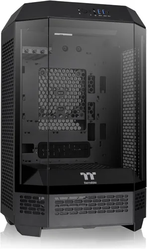 Miniatura 3 de Thermaltake Carcasa micro ATX negra Tower 300; ventilador CT de 0.079 x 5.512 in incluido; soporta radiador de hasta 16.535 in; kit de soporte