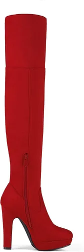 Miniatura 2 de DREAM PAIRS - Botas altas por encima de la rodilla para mujer, con tacón grueso y plataforma