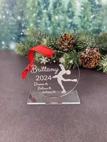 Miniatura 8 de Figure Skating Ornament, Ice Skating Ornament, Ice Skater Ornament, Figure Skater Gifts, Figure Skater Ornament, Figure Skating Gifts