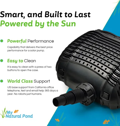 Miniatura 4 de Potente bomba de agua sumergible solar de 25 W, 12 voltios a 18 voltios CC, adecuada para cascadas al aire libre, estanques de peces y koi