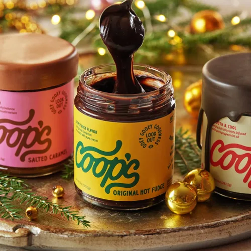Miniatura 3 de Coop's Dulce caliente original: Gourmet, todo natural, hecho a mano, sin gluten, sin OMG, coberturas de helado de chocolate, helados, postres, 10