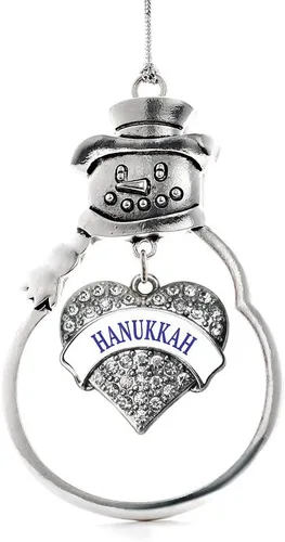 Miniatura 109 de Inspired Silver - Big Sis - Adorno de Navidad plateado - Adorno de árbol de Navidad con dije de corazón con circonita cúbica - Decoración colgante