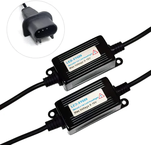Miniatura 2 de SOCAL-LED LIGHTING H13 9008 Decodificador LED mejorado fuerte Canbus código de error Cancelador de advertencia Adaptador de relé antiparpadeo