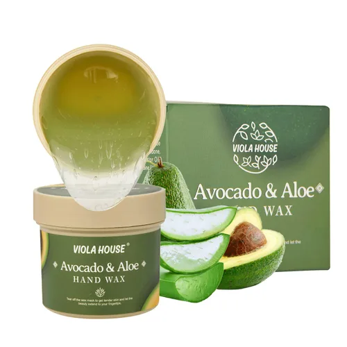VIOLA HOUSE Máscara de mano de aguacate y aloe Peel Off cera de manos, máscaras peladoras de manos – Película hidratante hidratante nutritiva