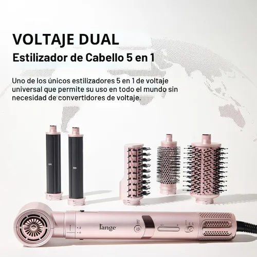 Miniatura 3 de L'ANGE HAIR TurboStyle - Sistema de peinado y secado de aire todo en uno Accesorios 5 en 1 con rizadores de envoltura automática y cepillo Negro