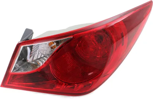 Miniatura 3 de Evan Fischer Luz trasera exterior del lado del pasajero compatible con Hyundai Sonata 2011-2014, halógena, con bombillas, se monta en el cuerpo,