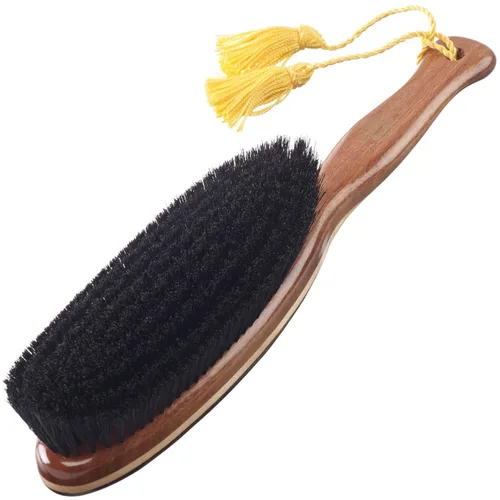 Miniatura 12 de Kent CC2 Finest - Cepillo para ropa de madera de cerezo con cerdas de jabalí negro, 100% hecho a mano y removedor de pelusa de tamaño de viaje