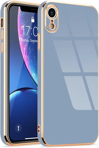 Miniatura 166 de Lafunda Diseñada para iPhone 13 Pro, fundas lujosas con chapado lindo para mujeres y niñas, elegante borde dorado, a prueba de golpes, TPU con funda