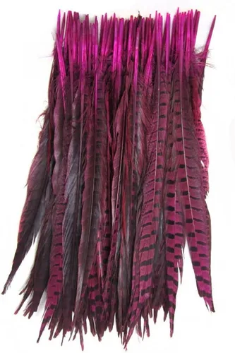 Miniatura 6 de kolight Juego de 100 piezas Natural teñido de faisán plumas 12 – 14 inch decoración DIY