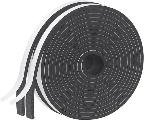Miniatura 5 de Tira de Sellado Meteorológico para Puertas, Tira de Sellado para Puertas y Ventanas, 1 Pulgada x 1/8 Pulgada x 33 Pies, Cinta de Aislamiento