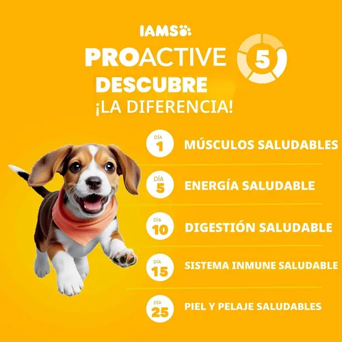 Miniatura 2 de IAMS Proactive Health Alimento para cachorros con pollo real, bolsa de 15 libras