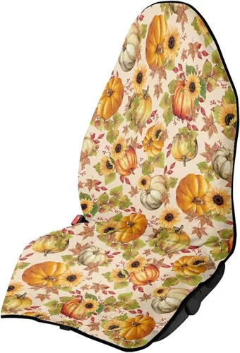 Miniatura 24 de Rnyleeg Funda de toalla para asiento delantero de automóvil de Acción de Gracias para otoño, después del gimnasio, natación, yoga, fundas