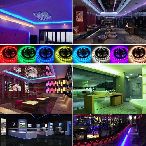 Miniatura 5 de Controlador de tira de luz LED, con control de aplicación y modo de sincronización de música, con función de ajuste de colores ilimitados
