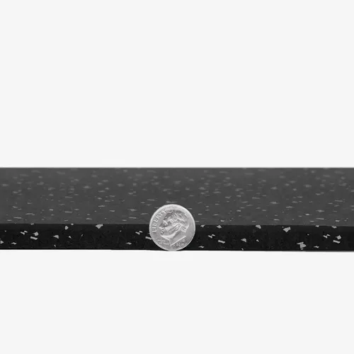 Miniatura 7 de IncStores Tapete Premium de 4'x6' - Tapete de Ejercicio de Goma Vulcanizada, Tapetes de Alta Densidad para Pisos de Gimnasio, Gimnasio en Casa y Gris