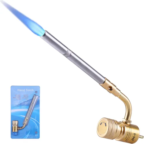 Miniatura 10 de Cabezal de antorcha de propano con encendido de gatillo – Cabezal de antorcha de gas profesional Mapp, soplete de soldadura de propano de salida
