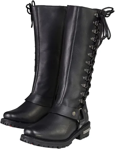 Miniatura 6 de Botas de piel con arnés y cordones completos, clásicas para mujer de Milwaukee Leather.