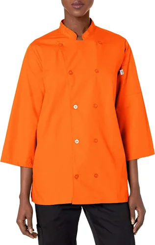 Miniatura 6 de Uncommon Threads Camisa de chef con botones y manga 34 unisex épica con aberturas de ventilación