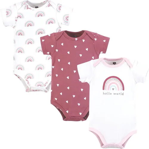 Miniatura 484 de Hudson Baby baby-girls Cotton Bodysuits 3-pack