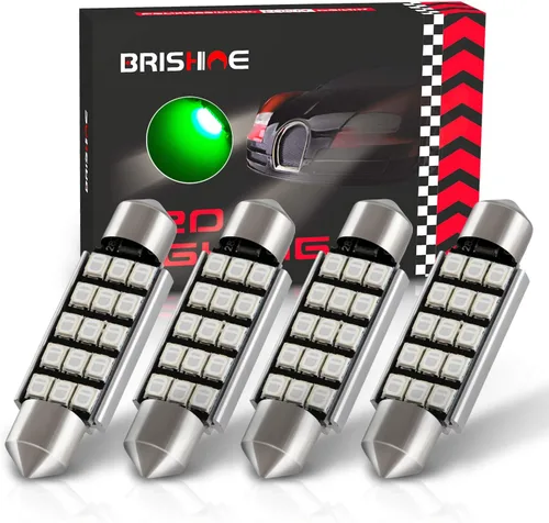 Miniatura 25 de 4 bombillas LED Festoon DE3175 de 1.102 in y 1.142 in, 2835 chipsets Canbus sin errores, 1.1 pulgadas, DE3021 3175 3022 N3, bombillas LED