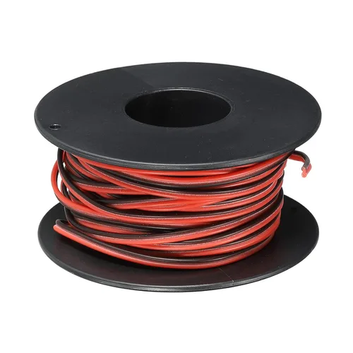 Miniatura 19 de MECCANIXITY Alambre de calibre 14, 2 conductores, alambre de silicona paralelo de 14 AWG, alambre trenzado de alambre de cobre estañado, carrete