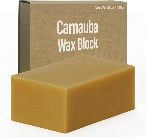 Cera de carnauba para madera, barra de cera dura de carnauba pura, para rueda de pulido rotativa y pulido de alto brillo, 3.5 x 2 x 1.4 pulgadas