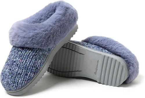 Miniatura 4 de Dearfoams Pantuflas de punto de chenilla Hannah para mujer