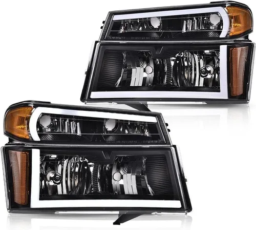 Miniatura 38 de CHEDA Conjunto de Faros Delanteros Faro Compatible con GMC Canyon/Chevy Colorado 2004-2012 Conjunto de Faros Luces de Parachoques