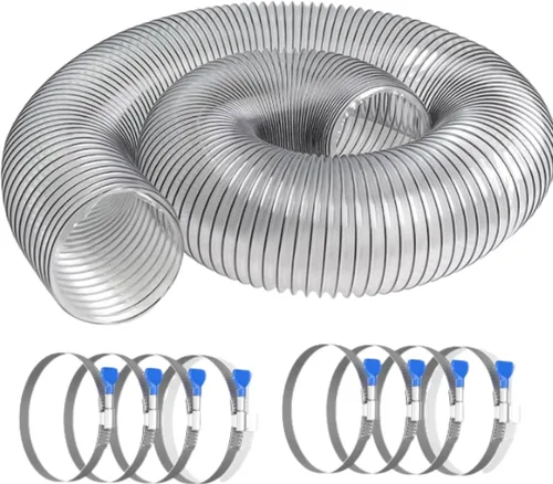 Miniatura 20 de PVC Dust Collection Hose 2.5" x 10',Black