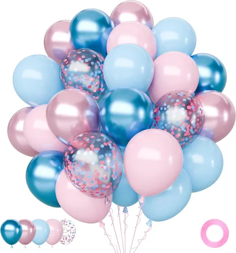 Miniatura 9 de 75 globos negros y dorados, globos de confeti negro y dorado de 12 pulgadas, globos de látex dorados para cumpleaños, Año Nuevo, boda, fiesta