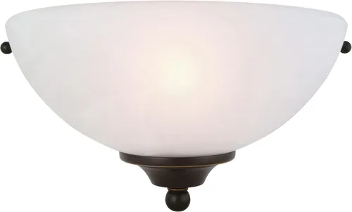 Miniatura 7 de Design House Millbridge Aplique de Luz de Pared, Regulable, Construcción de Acero, Vidrio de Alabastro, Certificado ETL, Para Bronce