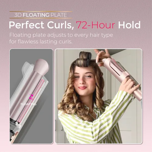 Miniatura 5 de TYMO CurlPro Plus - Rizador giratorio automático, varita rizadora de barril largo mejorada para cabello largo, rizador de pelo de cerámica