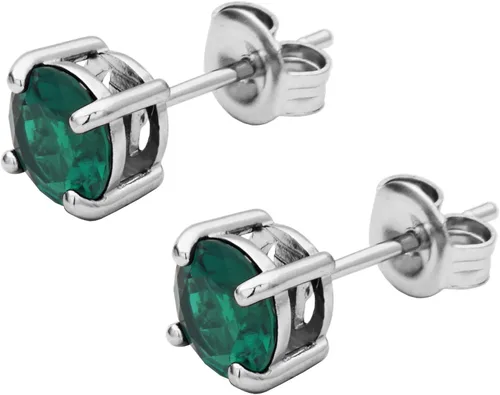 Miniatura 42 de Amazon Essentials Aretes redondos de plata de ley con piedra natal (anteriormente colección Amazon)