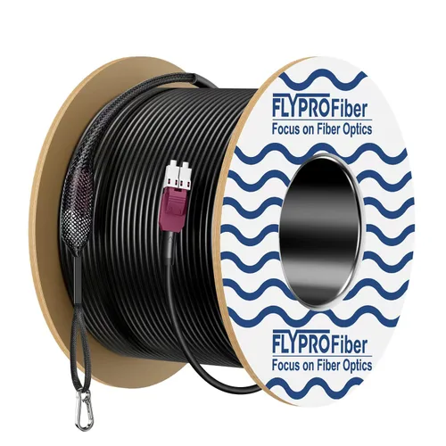Miniatura 9 de OD-0.197 in OS2 LC a LC cable de conexión de fibra blindada al aire libre LC, cable de fibra óptica monomodo, TPU industrial Uniboot LC con kit