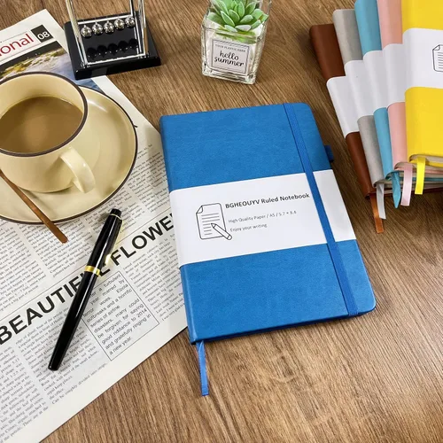 Miniatura 6 de Cuaderno Diario, Cuaderno Universitario Rayado Lineado A5 160 Páginas, Diarios de Tapa Dura para Escribir, Cuadernos para Trabajo Oficina Escuela