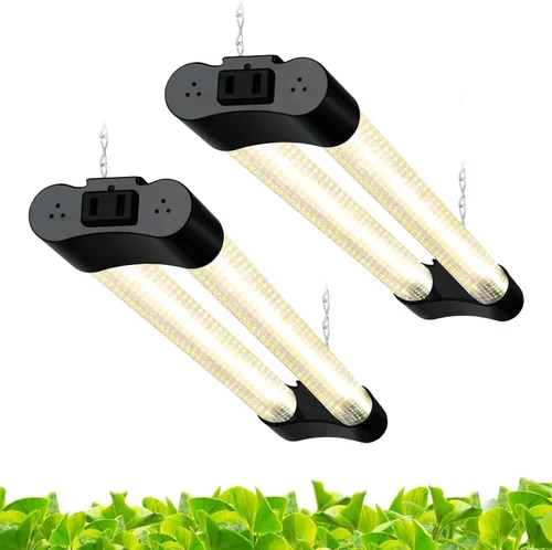 Miniatura 8 de Hlite Paquete de 4 luces LED de cultivo de 16 pulgadas, luces de cultivo enlazables para plantas de interior, luces de plantas de espectro completo