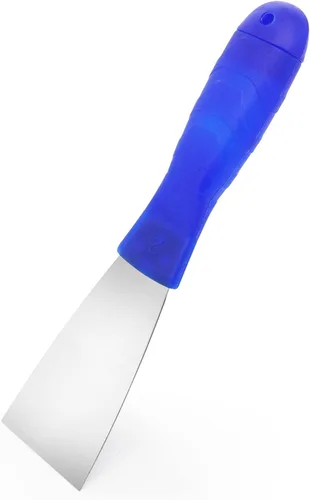 Cuchillo de masilla, raspador de metal de 2 pulgadas, cuchillos de mango de plástico para paneles de yeso, calcomanías, papel de pared, parches,