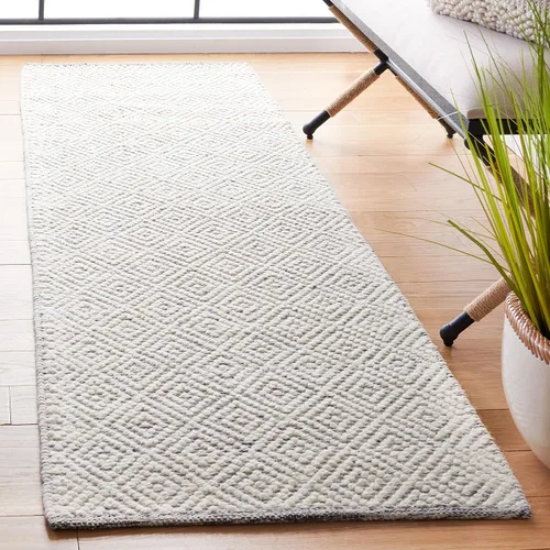 Miniatura 15 de SAFAVIEH Colección Natura - Alfombra decorativa de 2 x 3 pies, azul, lana hecha a mano, ideal para áreas de alto tráfico en entrada, sala de estar