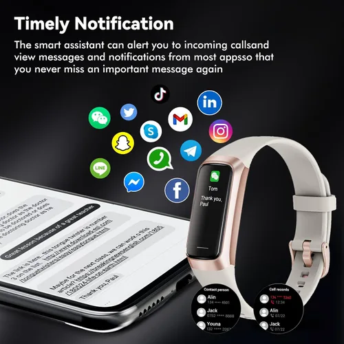 Miniatura 5 de Fitness Tracker with 24/7 Heart Rate, Blood Oxygen Blood Pressure Sleep Monitor,20+ Sports Modes Smart Watches for Women/Men, Activity & Step