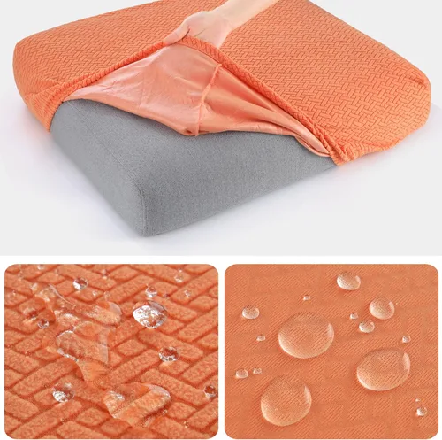 Miniatura 3 de Fuloon Fundas impermeables para cojines de sofá, fundas elásticas para asientos de sofá, protector de muebles lavable sólido adecuado para sillón