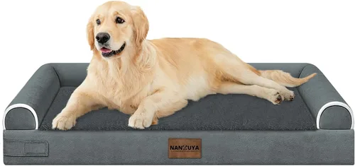Miniatura 126 de Cama ortopédica lavable para perros medianos y grandes: cama con cojines de apoyo para perros medianos y grandes, cama impermeable de espuma tipo