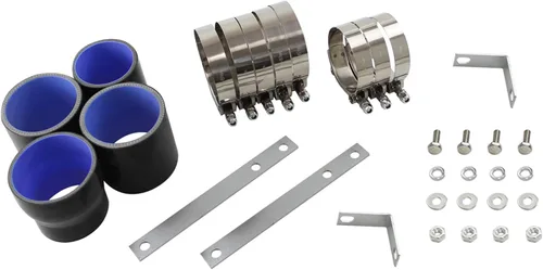 Miniatura 9 de Kit de tubos intercooler para Toyota Supra MK4 2JZ-GTE JZA80 2JZGTE Motor Twin Turbo 3.0L MKIV 1993-1998 (tubo plateado-negro)