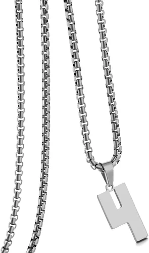 Miniatura 126 de Collar de Número Dorado para Hombre, Cadena de Acero Inoxidable con Colgante de Número para Atletas, Joyería Deportiva Personalizada para Niños